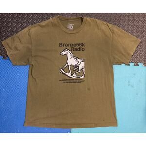 Bronze 56K skateboarding shirt men’s XL olive Silver stallion